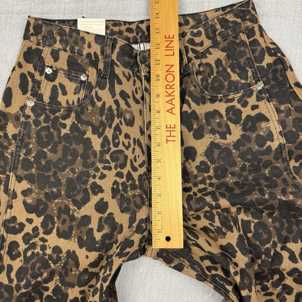 Potili Pants Jeans Women’s Size 12 Wide Leg Leopard Print Fashion Style New - Picture 9 of 10